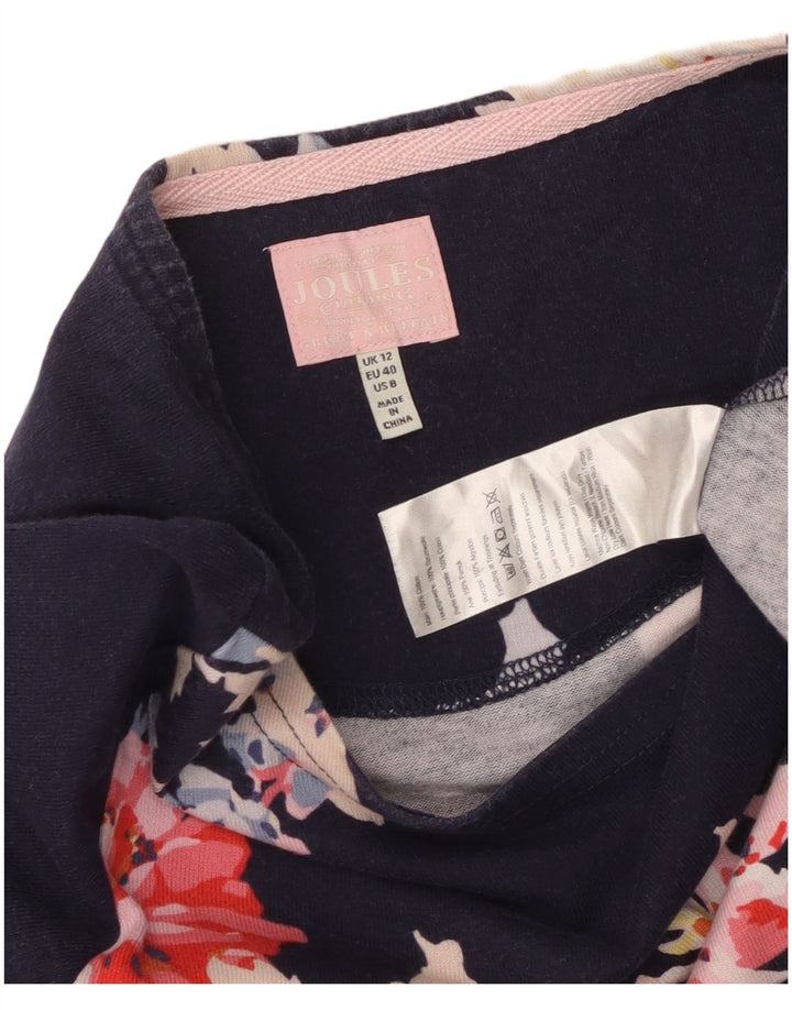 JOULES Ženska plašt haljina UK 12 Srednje tamnoplavi cvjetni pamuk