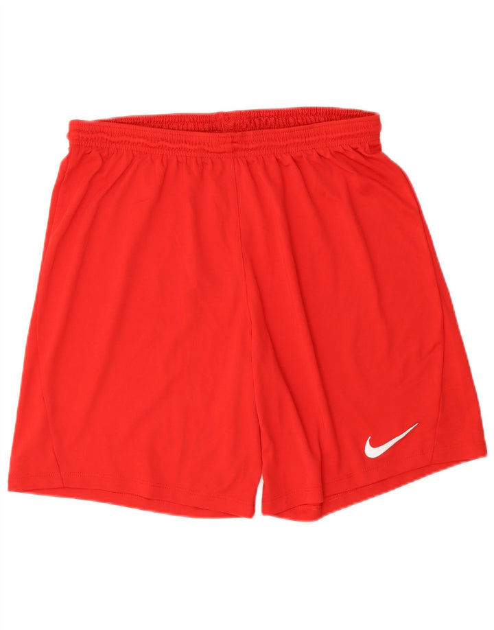 Nike muške Dri Fit uske sportske kratke hlače velike crvene boje od poliestera