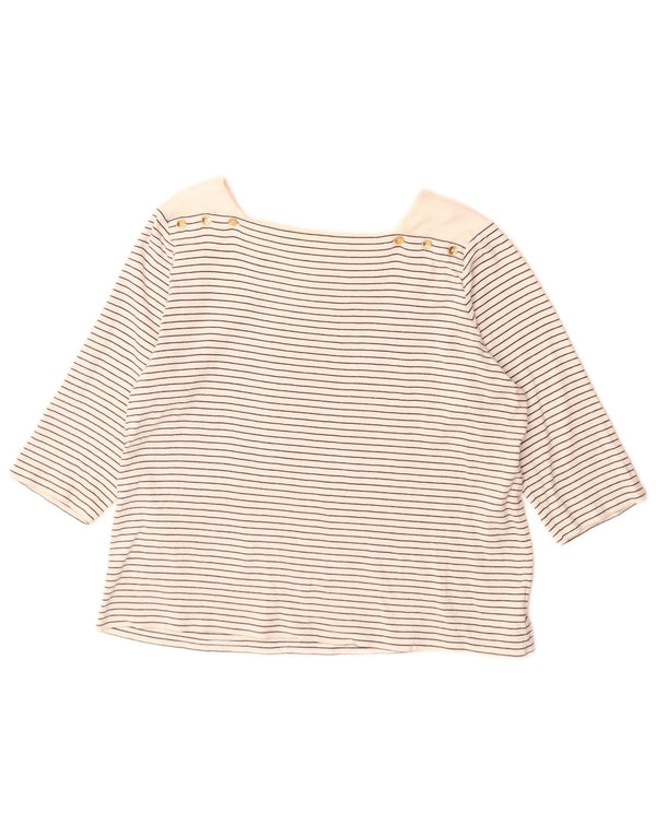 Ralph Lauren Ženska majica s 3/4 rukavima UK 18 XL Pamuk s bijelim prugama