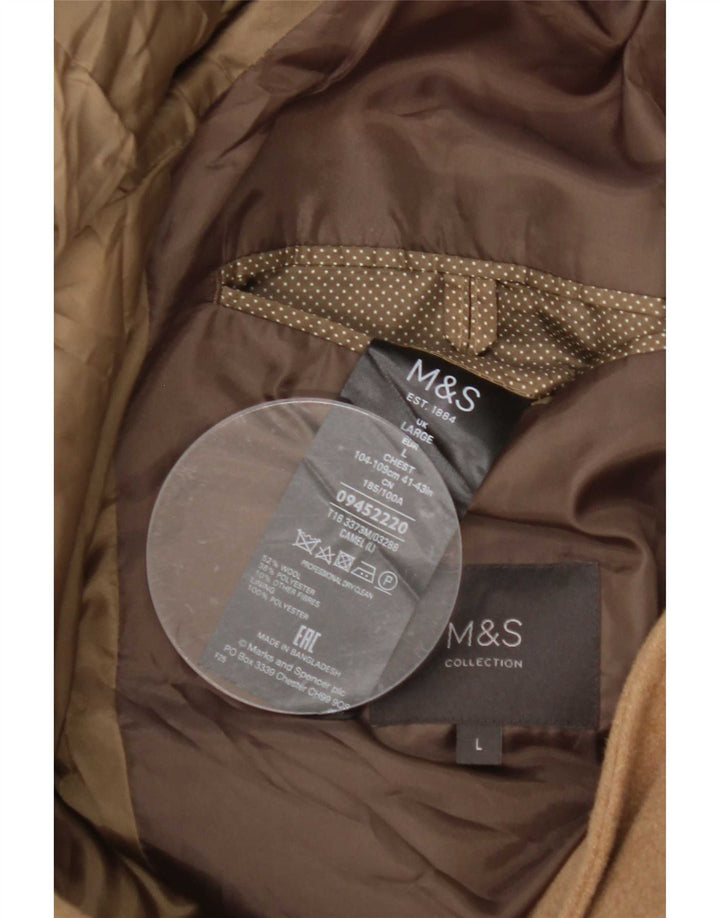 Marks & Spencer muški kaput UK 40 Large Beige Wool