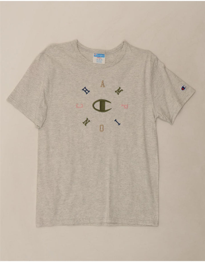 CHAMPION Mens Graphic T-Shirt Top Small Grey Cotton Vintage Champion and Second-Hand Champion from Messina Hembry 