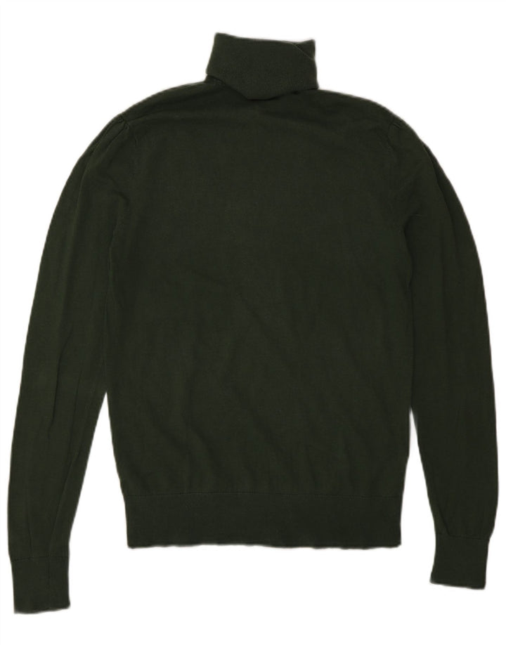 Massimo Dutti ženski pulover s rol izrezom UK 12 Srednje zelena svila