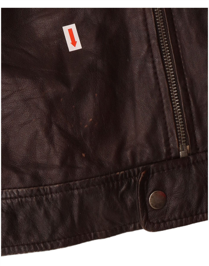 Conbipel muška vojna kožna jakna IT 54 XL smeđa janjeća koža