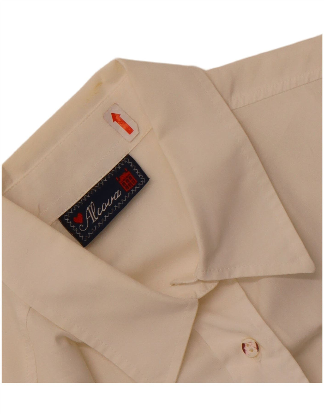 Vintage ženska grafička majica UK 14 Veliki bijeli pamuk