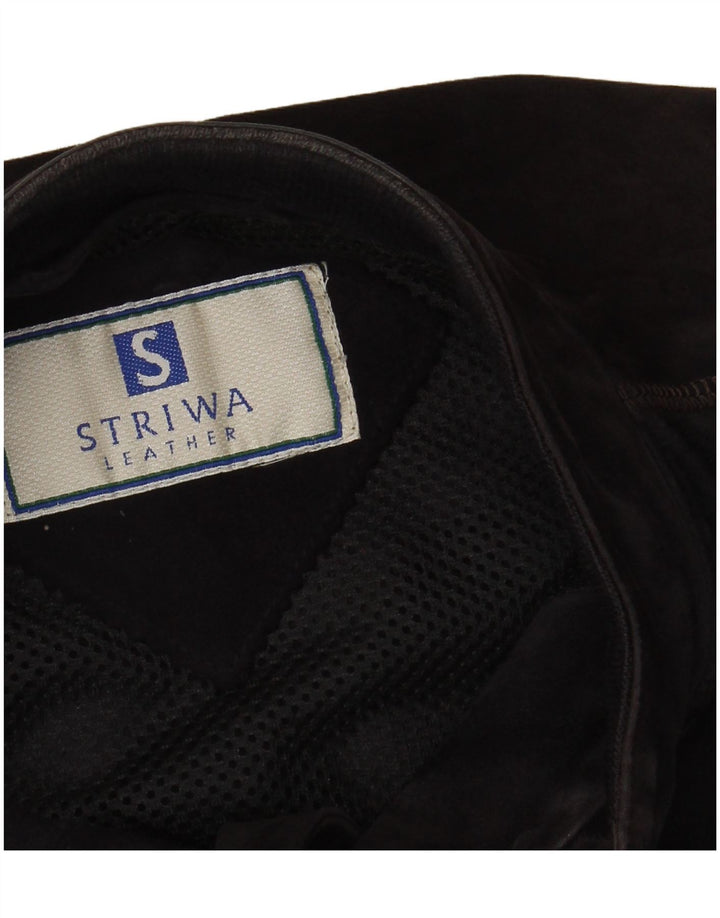 STRIWA muška jakna od brušene kože UK 38, srednje tamnoplava koža