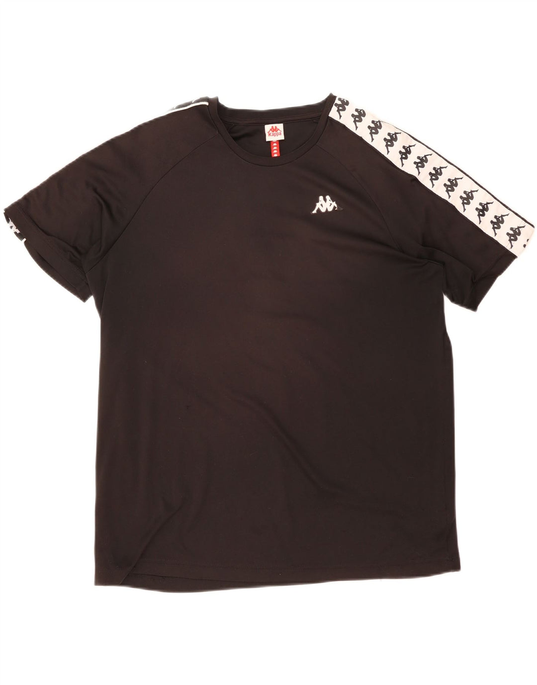 Kappa muška majica kratkih rukava s grafičkim motivima, 2XL crni poliester u boji