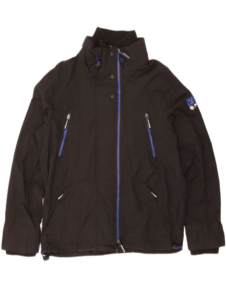 SUPERDRY Muška kišna jakna The Wind Attacker Graphic UK 44 2XL crni najlon