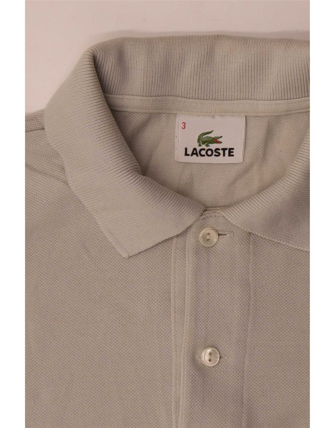 Lacoste muška polo majica veličine 3 Mala siva pamučna