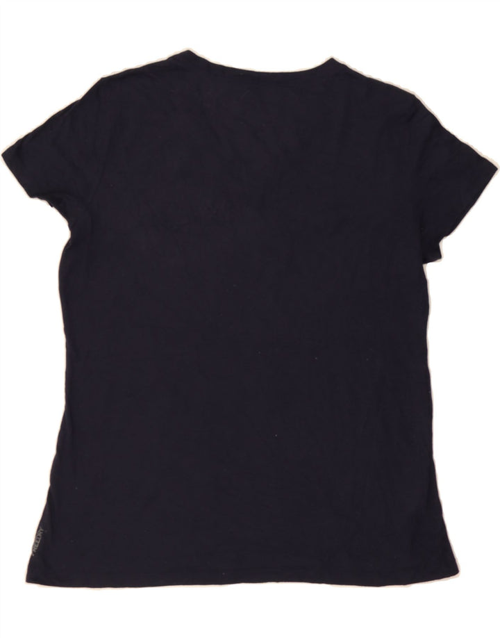 EDDIE BAUER Womens T-Shirt Top UK 18 XL Navy Blue Polyester Vintage Eddie Bauer and Second-Hand Eddie Bauer from Messina Hembry 