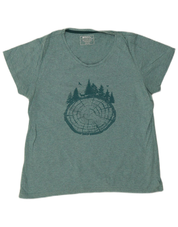 Mountain Warehouse Ženska majica kratkih rukava s grafičkim motivima UK 16 Large Green