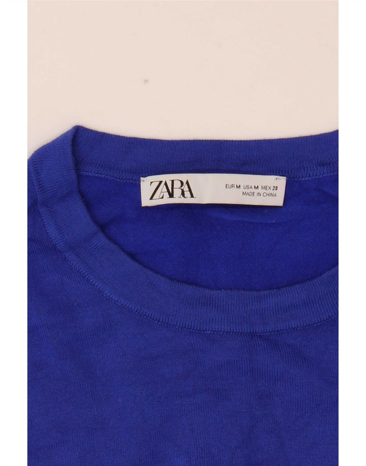 Zara ženski pulover s okruglim izrezom UK 12 srednje plava