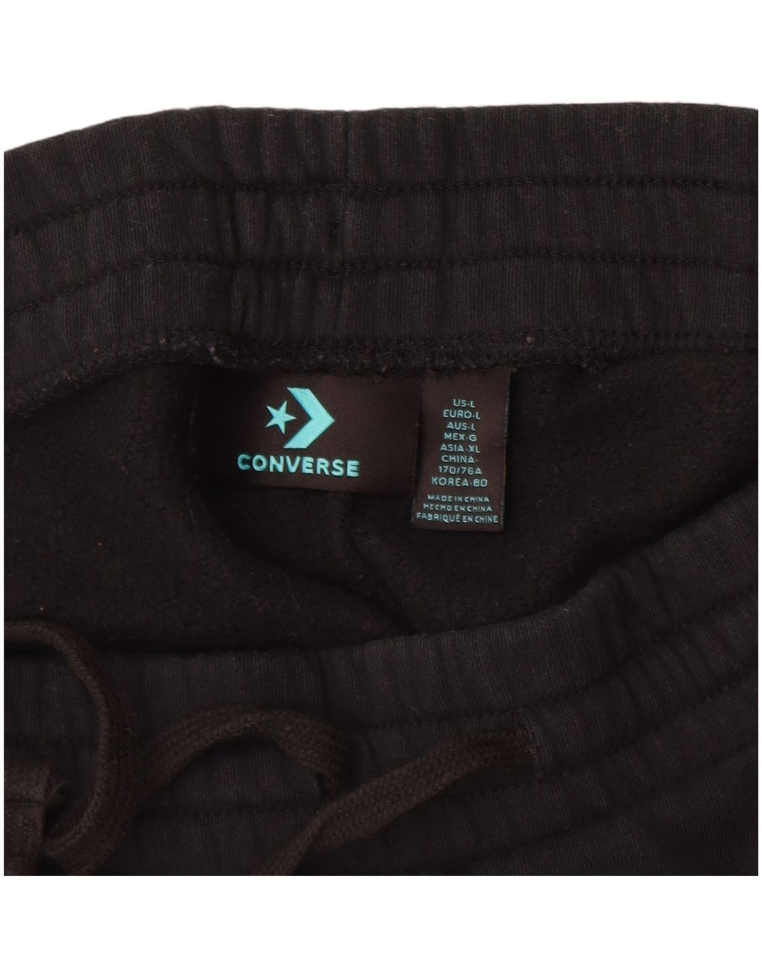 Converse ženska trenirka hlače Joggers velike crne pamučne