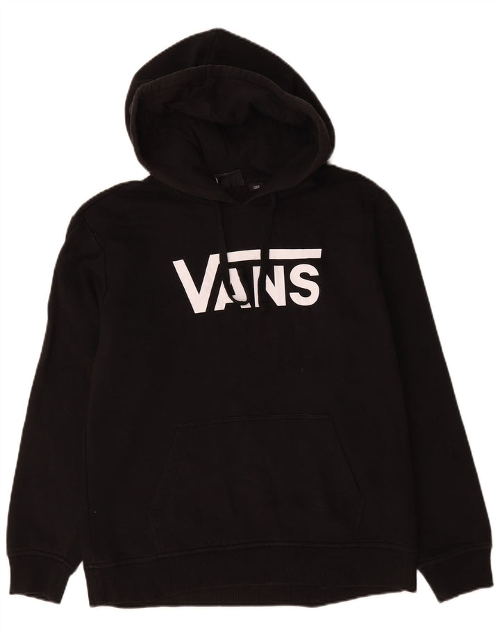 Vans muška majica s kapuljačom srednje veličine, crni pamuk