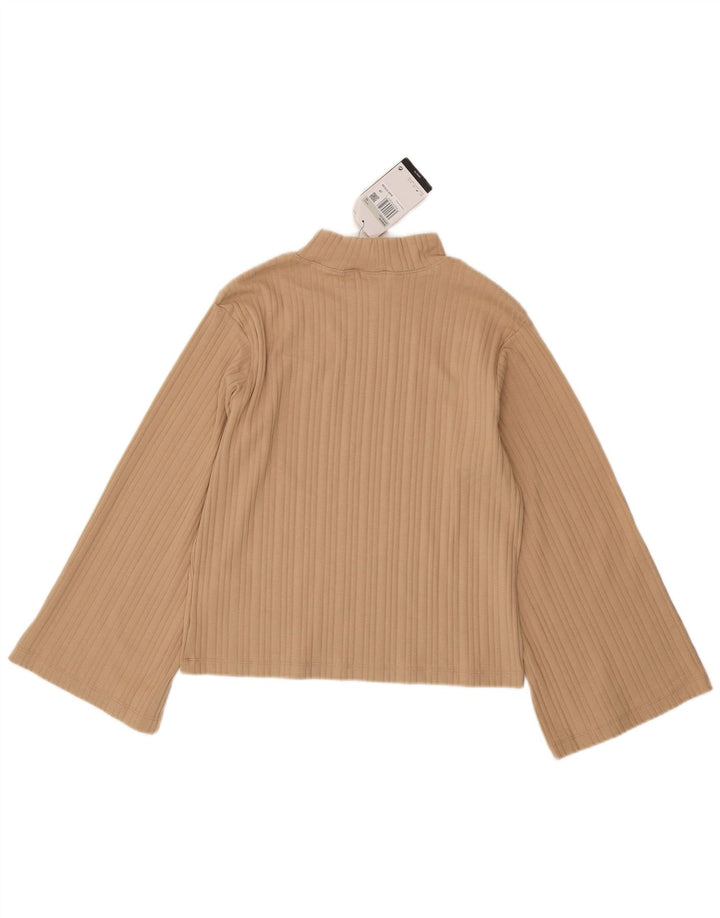 Nike ženska majica dugih rukava UK 6 XS bež pamuk