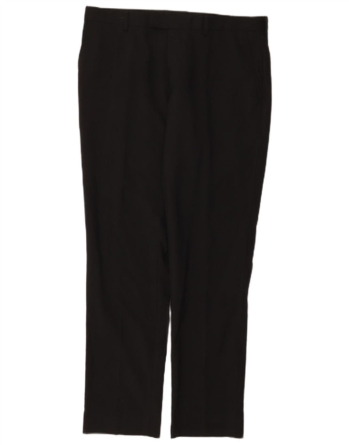 Dkny muške obične ležerne hlače W34 L31 crna vuna