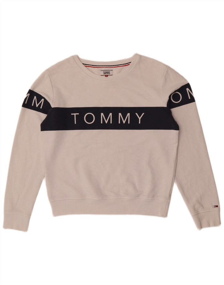 Tommy Hilfiger Ženska majica s kratkim rukavima UK 14 srednje bijele boje