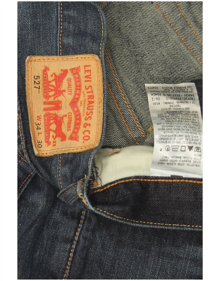 Levi's muške 527 Bootcut traperice W34 L30 tamnoplavi pamuk
