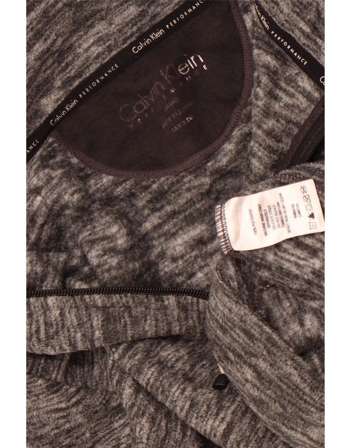 Calvin Klein Ženska jakna od flisa Performance UK 10 Small Grey Flected