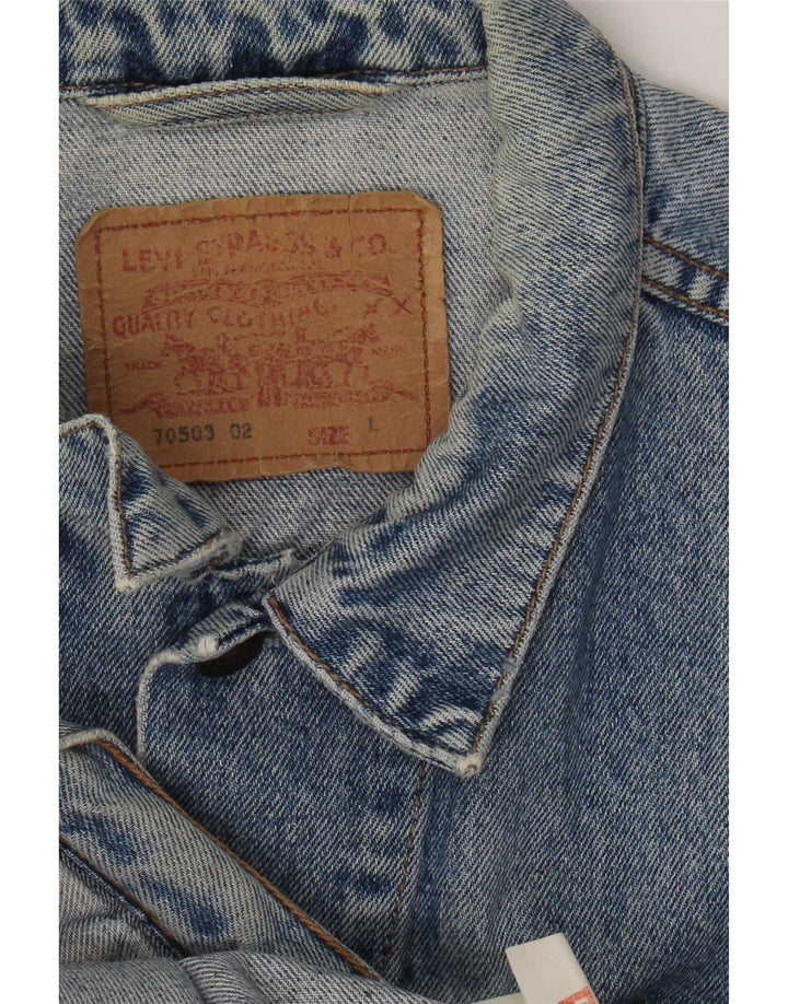 Levi's muška traper jakna UK 40 Large Blue Cotton