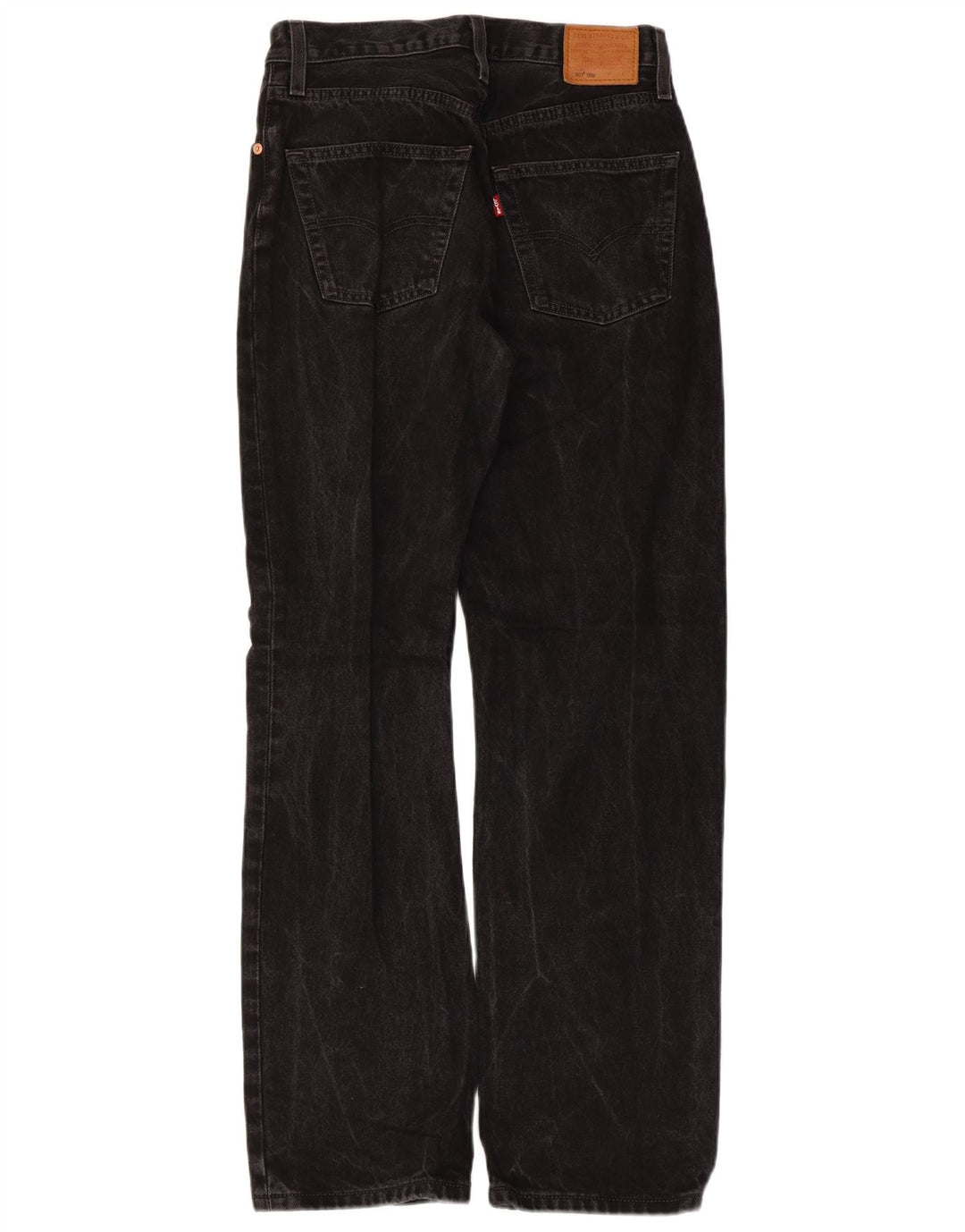 Levi's ženske ravne traperice 501 W26 L32 crni pamuk