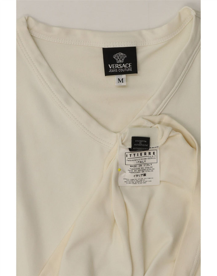 Versace muška majica Ittierre srednje veličine od bijelog poliamida