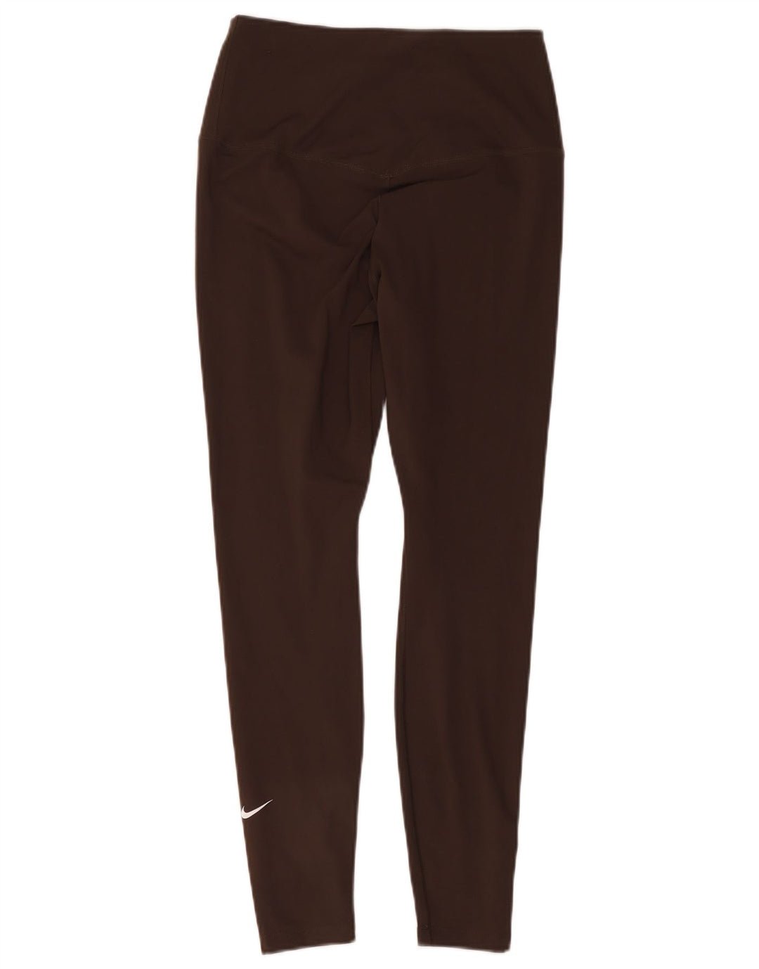 Nike Ženske Dri Fit Leggings UK 12 Medium Brown Polyester