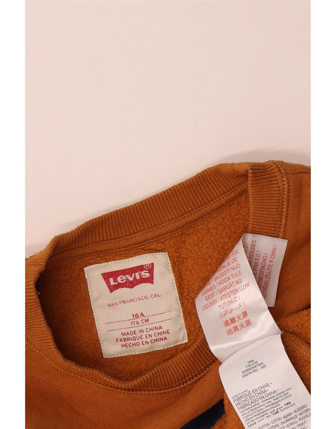 Levi's Boys majica s trenirkom s motivima, 15-16 godina, smeđi pamuk