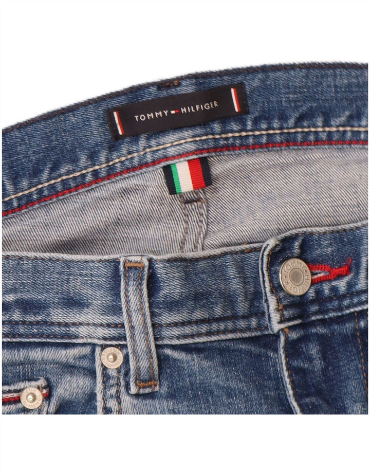 Tommy Hilfiger Mens Bleecker Slim Jeans W32 L27 Plavi pamuk