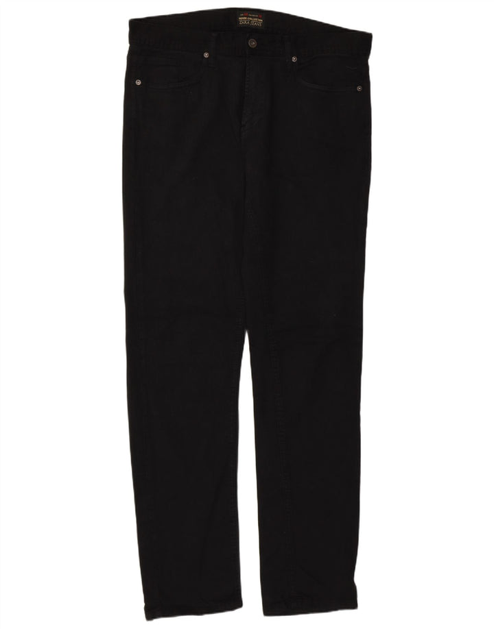 Zara muške uske traperice W34 L33 crni pamuk