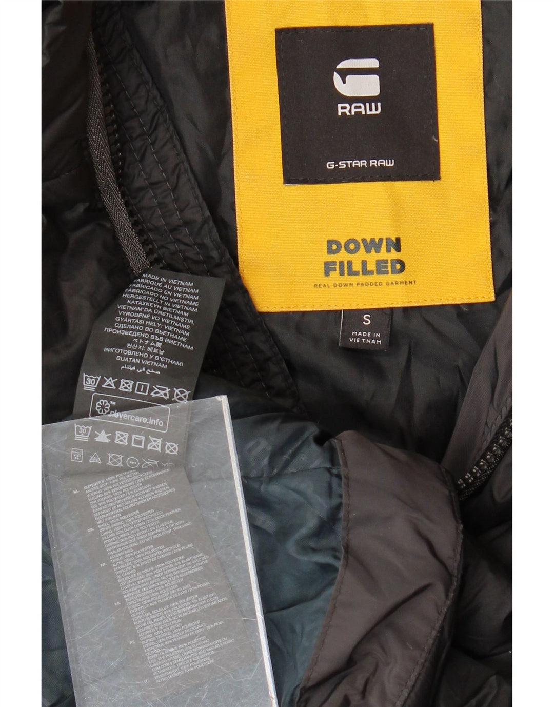 G-STAR ženski podstavljeni kaput UK 10 Mali crni poliester