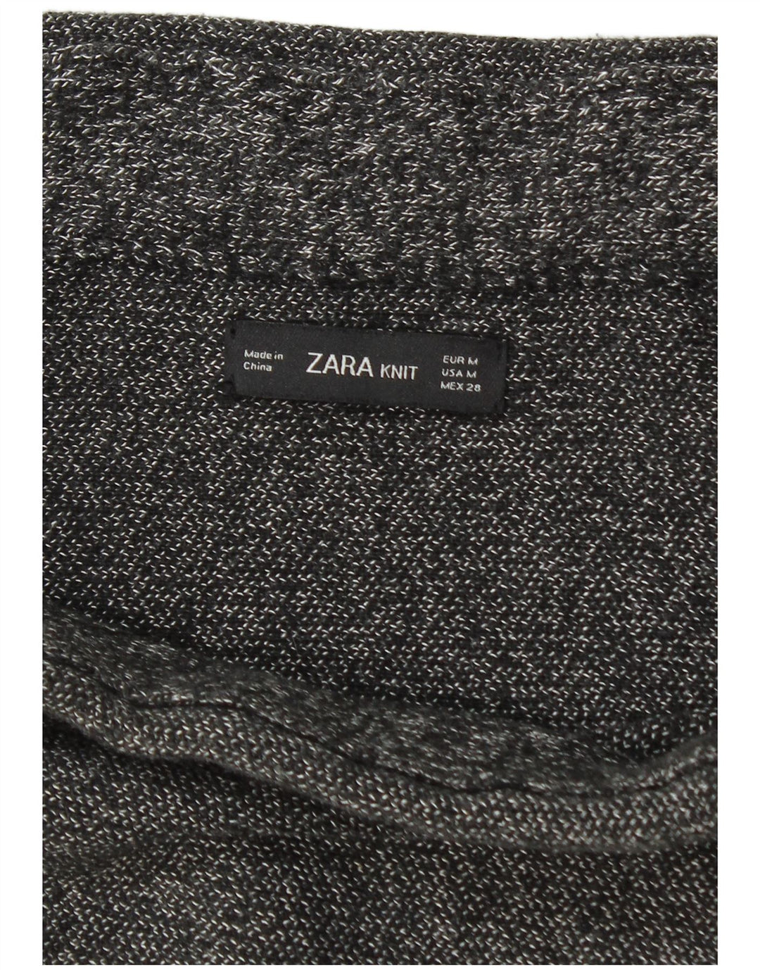 Zara ženska pletena pencil suknja srednje veličine W28 sivo s pjegama