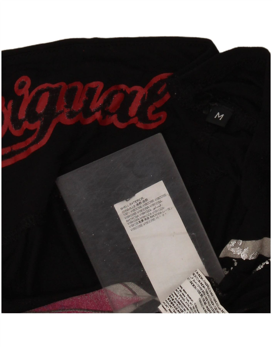 DESIGUAL Ženska prevelika majica kratkih rukava s grafičkim motivima UK 14 srednje crna cvjetna