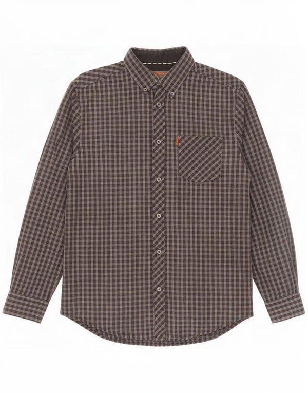 Ben Sherman muška košulja Large Grey Gingham pamuk