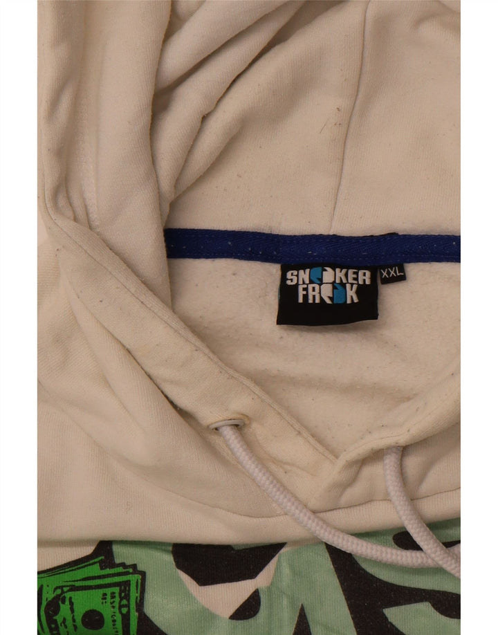 SNEAKER FREAK  Mens Graphic Hoodie Jumper 2XL White