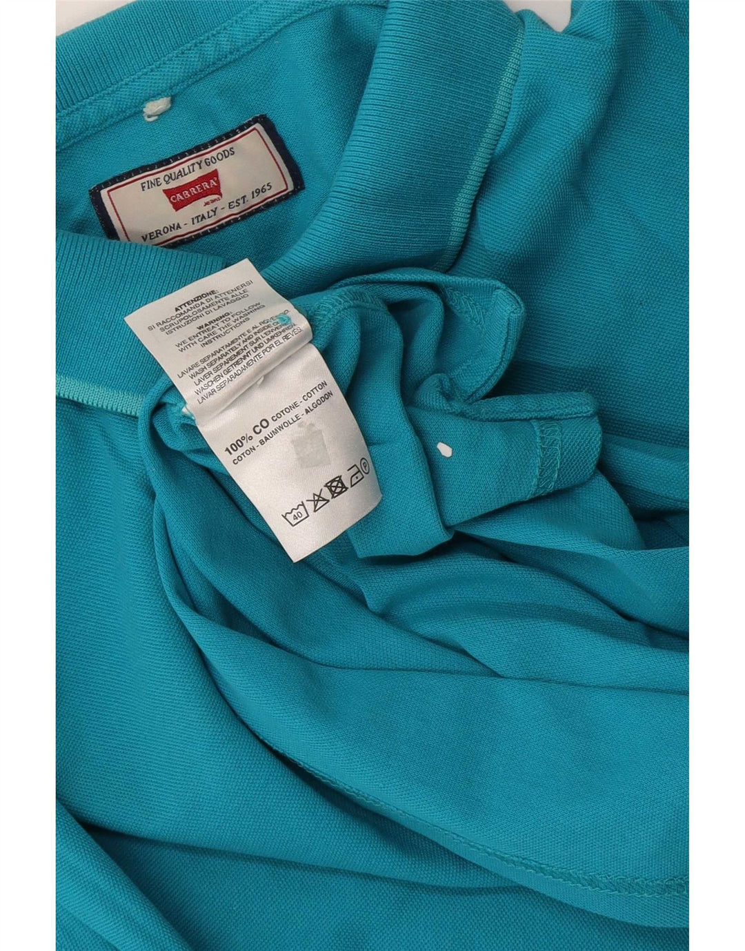 Carrera Regular muška polo majica Srednje plavi pamuk