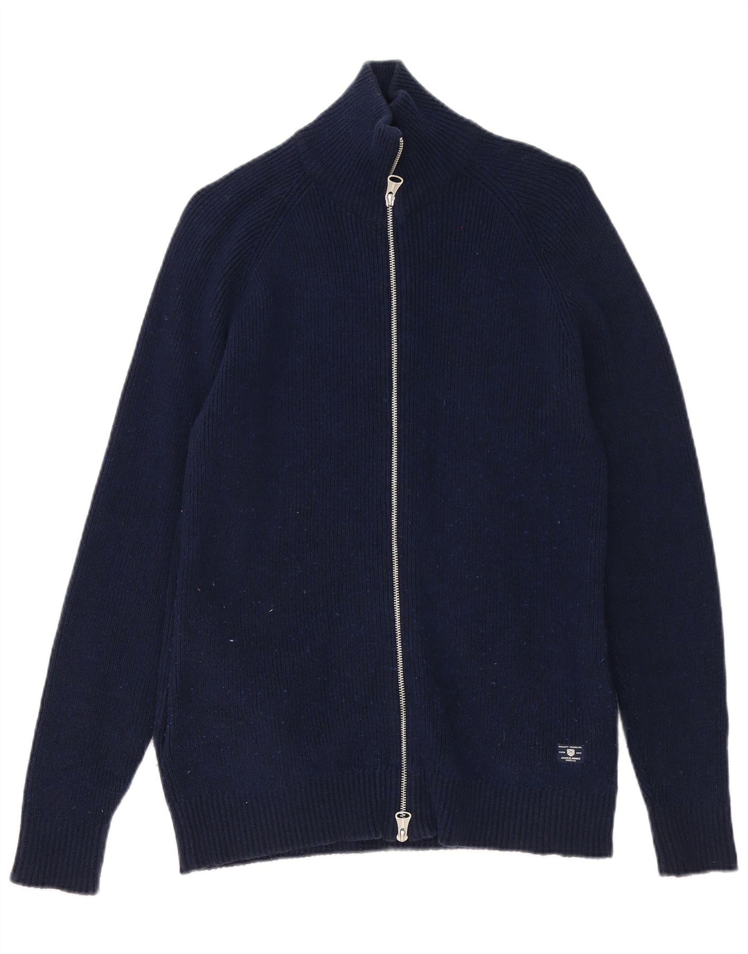 Jack & Jones muški kardigan pulover srednje tamnoplave boje pamuka