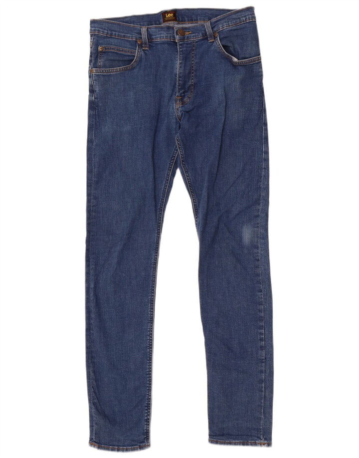Lee Mens Luke Slim Jeans W34 L32 Plavi pamuk