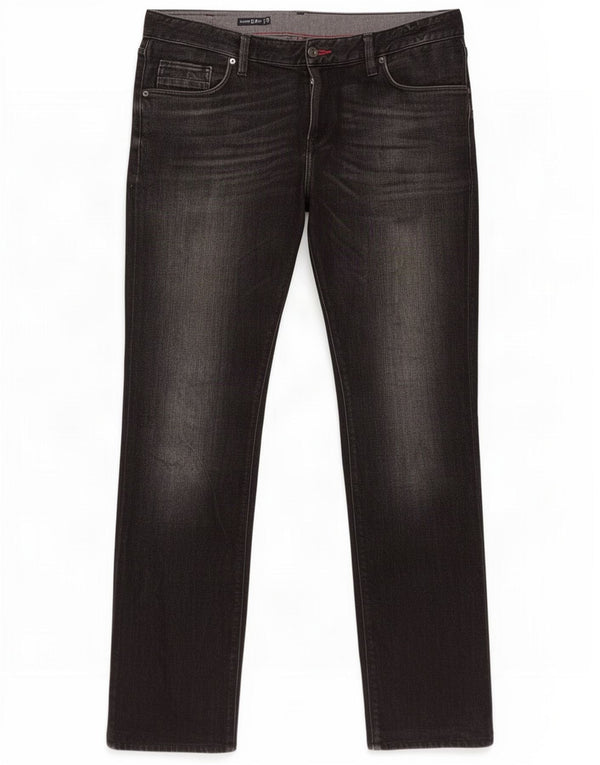 Tommy Hilfiger Mens Bleecker Slim Fit Jeans W36 L32 Black Cotton
