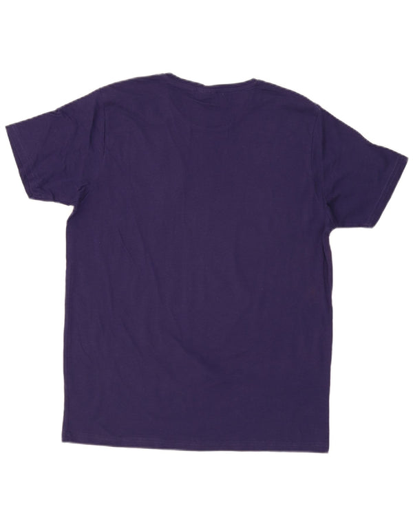 LOTTO Womens T-Shirt Top UK 18 XL Navy Blue Cotton