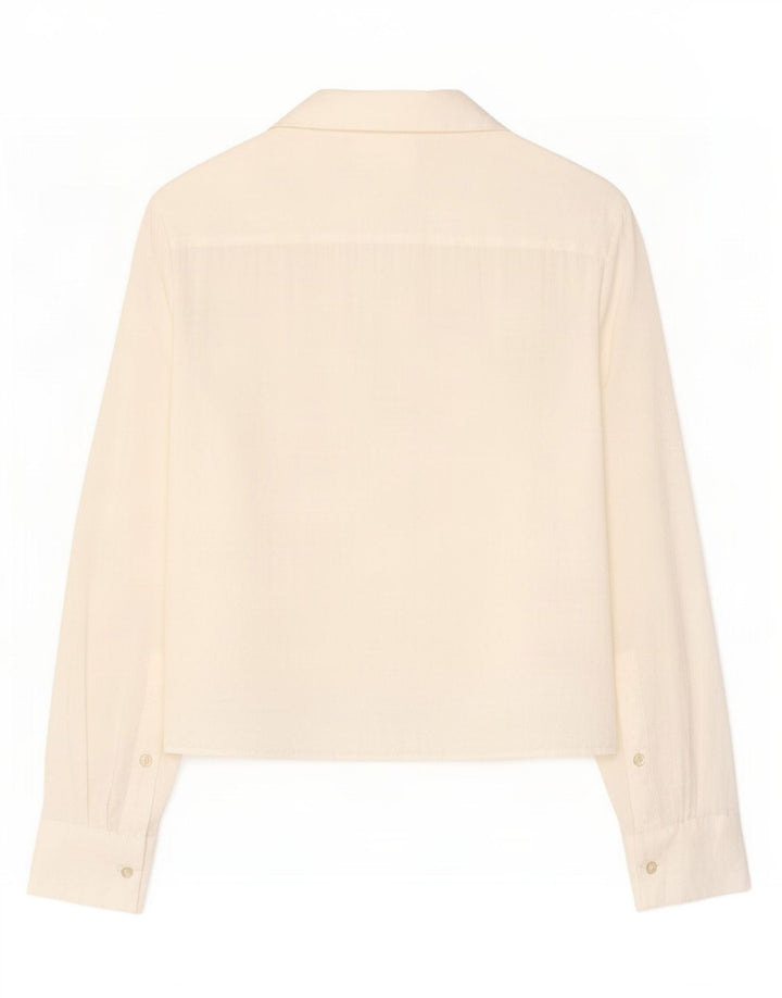 Zara ženska bluza košulja UK 10 Small Off White Modal