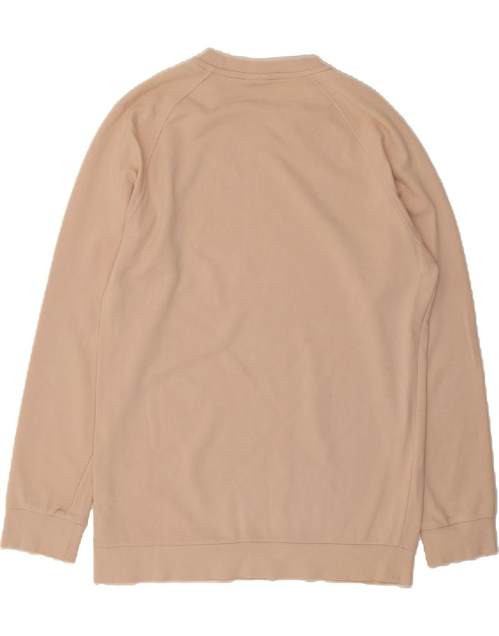 REEBOK Mens Graphic Sweatshirt Jumper Large Beige Cotton Vintage Reebok and Second-Hand Reebok from Messina Hembry 