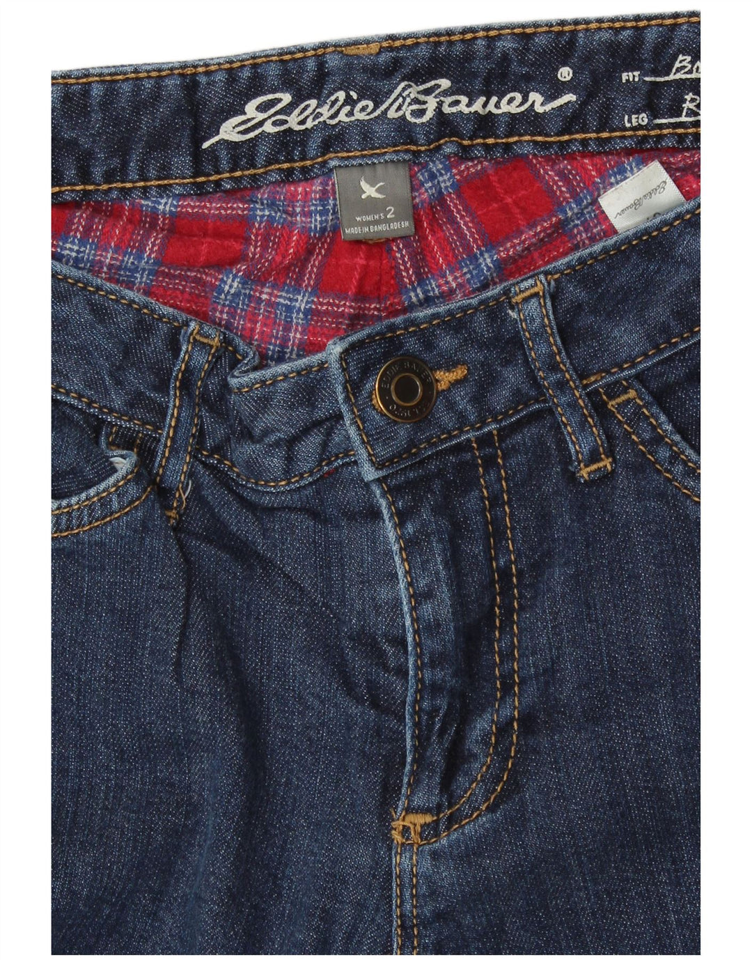 EDDIE BAUER Ženske Boyfriend ravne traperice US 2 XS W27 L30 Plave