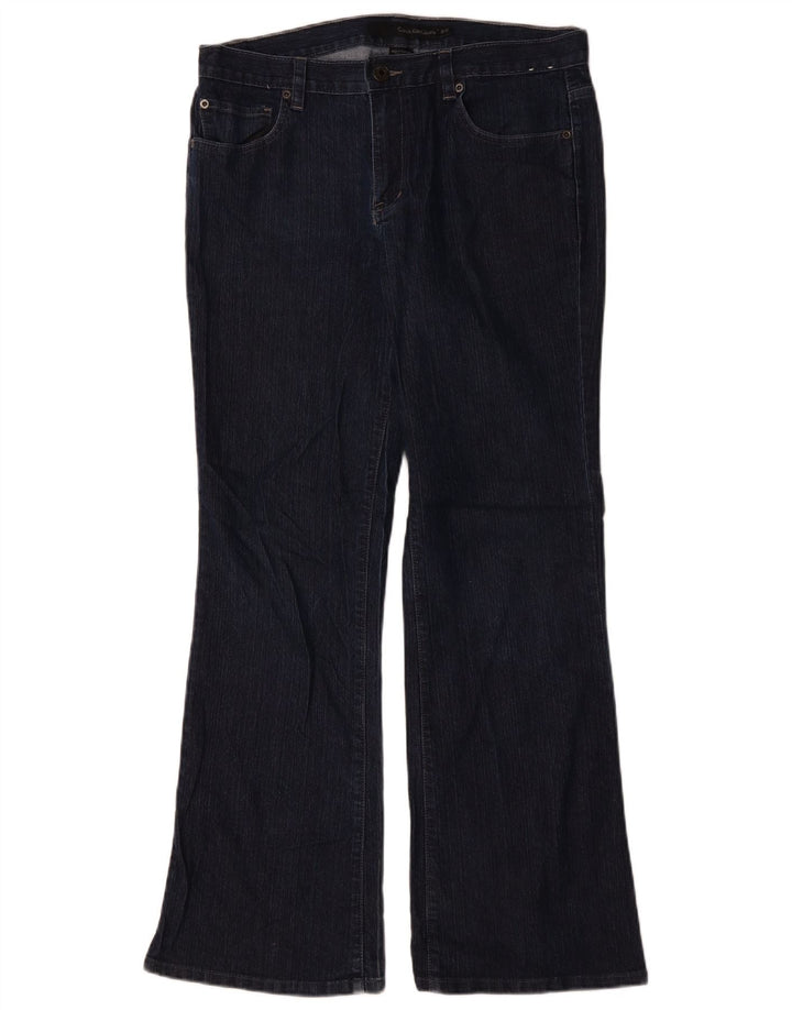 Ženske traperice Calvin Klein Bootcut US 12 Large W34 L31 tamnoplavi pamuk