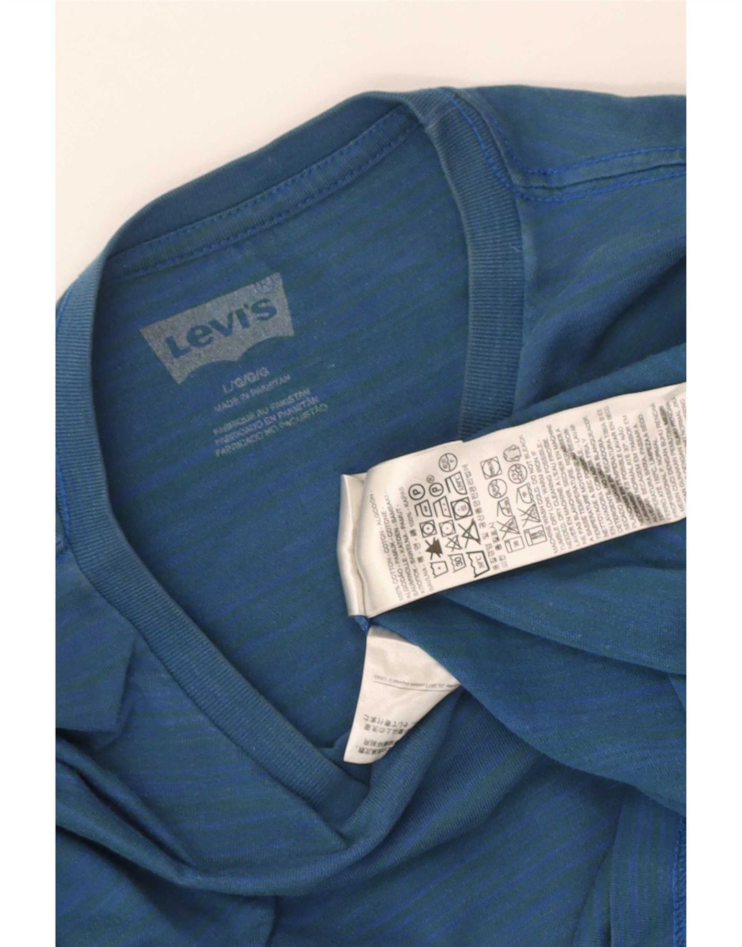 Levi's muška majica dugih rukava, pamuk s velikim plavim prugama