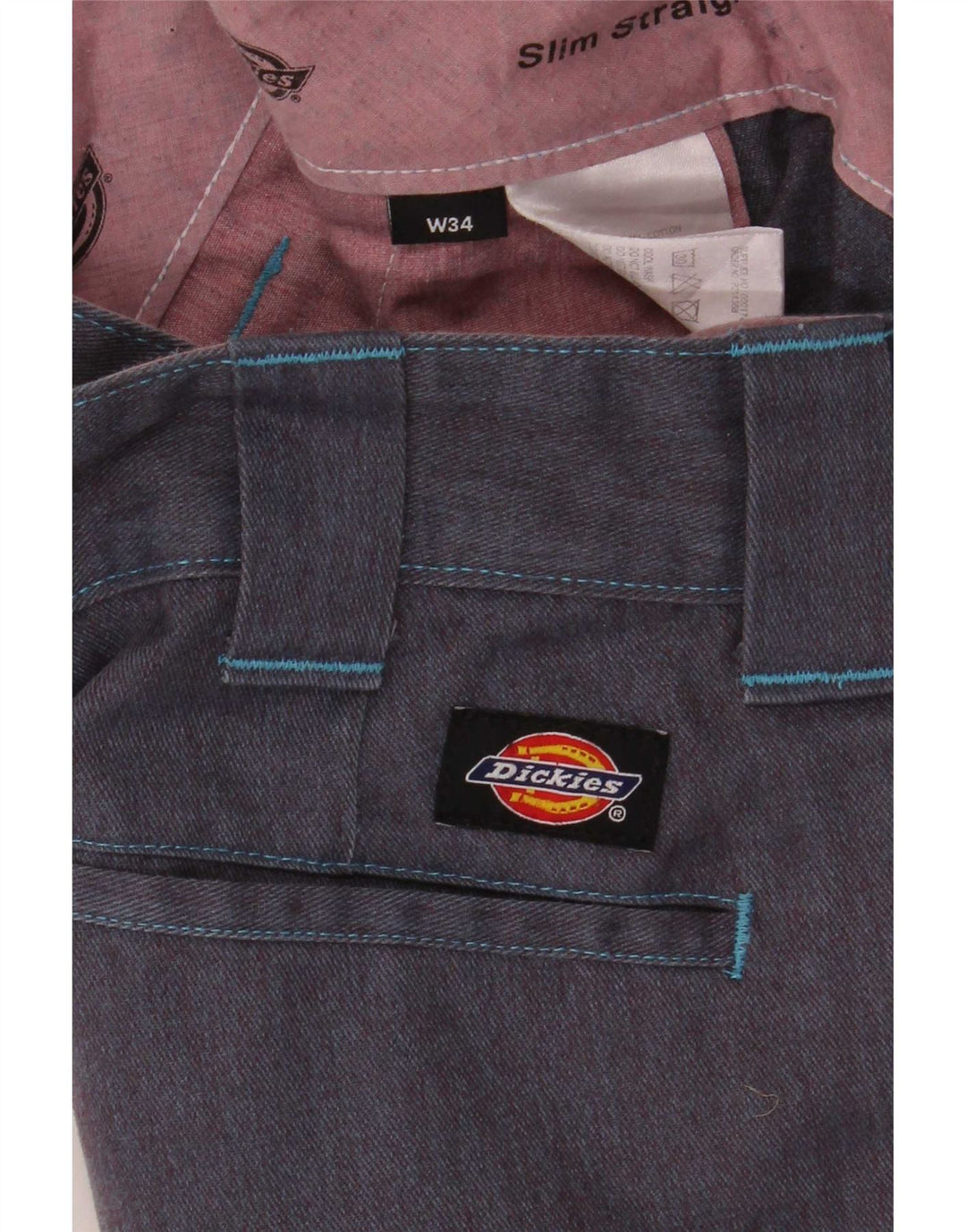 Dickies muške chino kratke hlače W34 veliki tamnoplavi poliester