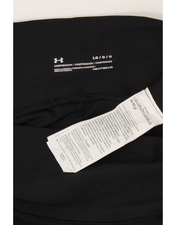 Under Armour ženske tajice Heat Gear UK 14 veliki crni poliester