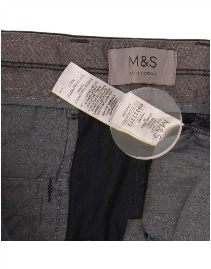 Marks & Spencer muške chino kratke hlače W36 veliki tamnoplavi pamuk