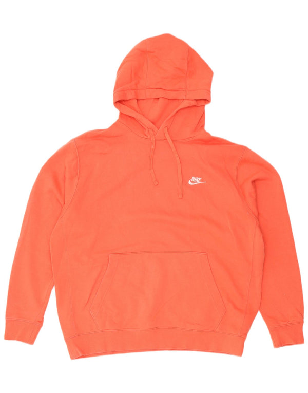 Nike muška majica s kapuljačom XL narančasti pamuk