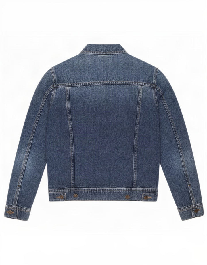 Zara ženska traper jakna UK 10 Small Blue Cotton