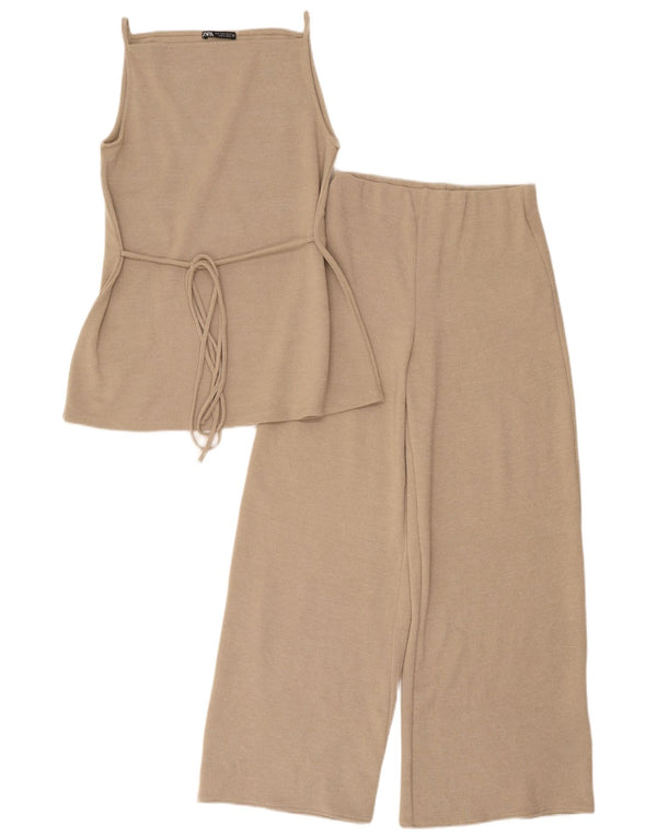 Zara ženski set od 2 komada UK 8 mali W28 L28 bež poliester